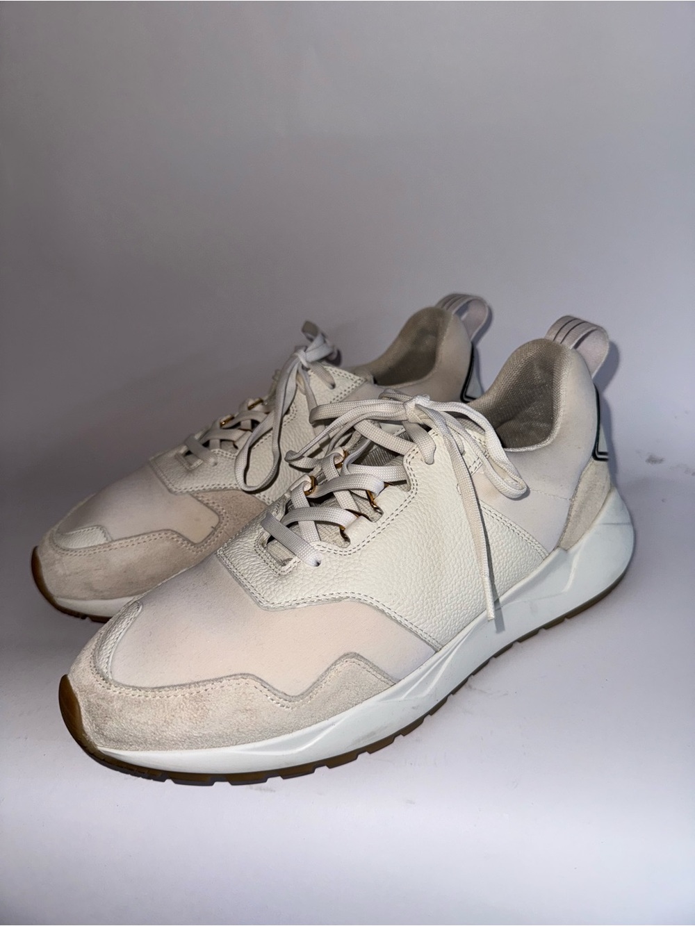 Buscemi Ventura Runner White Leather Men’s Sneakers Size 8
